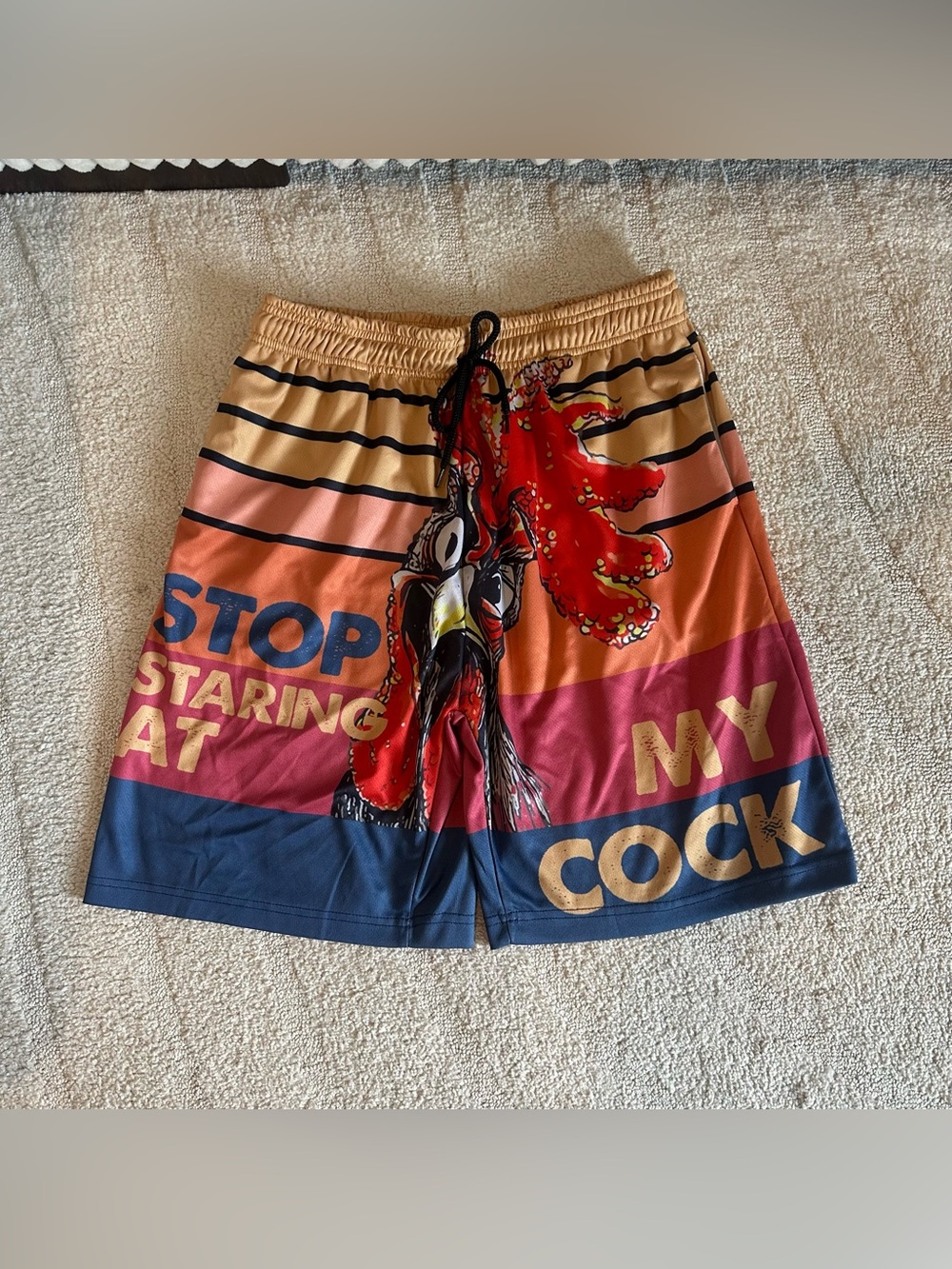 Men’s Swimming Board Shorts Swim Trunks Funny